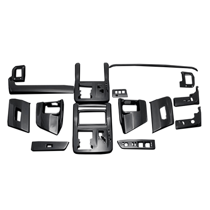 (ピアノブラック) 16ピース 3D立体インテリアパネル ノア 70系 後期 FEGGARI PLT460-003