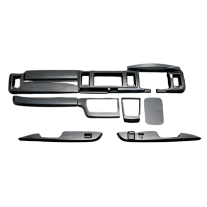 (黒木目) 14ピース インテリアパネル ハイエース / レジアスエース 200系 4型 標準ボディ FEGGARI PDL003-001