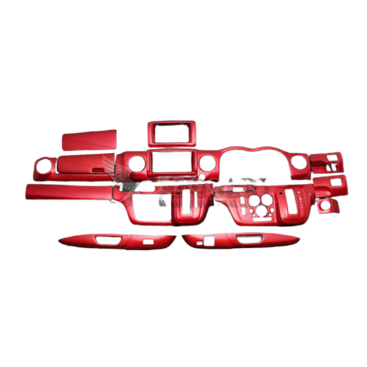 (レッドパール) 15ピース 3D立体インテリアパネル キャラバン NV350 前期 GX 標準ボディ FEGGARI PLNV350RED-001