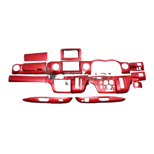 (レッドパール) 15ピース 3D立体インテリアパネル キャラバン NV350 前期 DX 標準ボディ FEGGARI PLNV350RED-002
