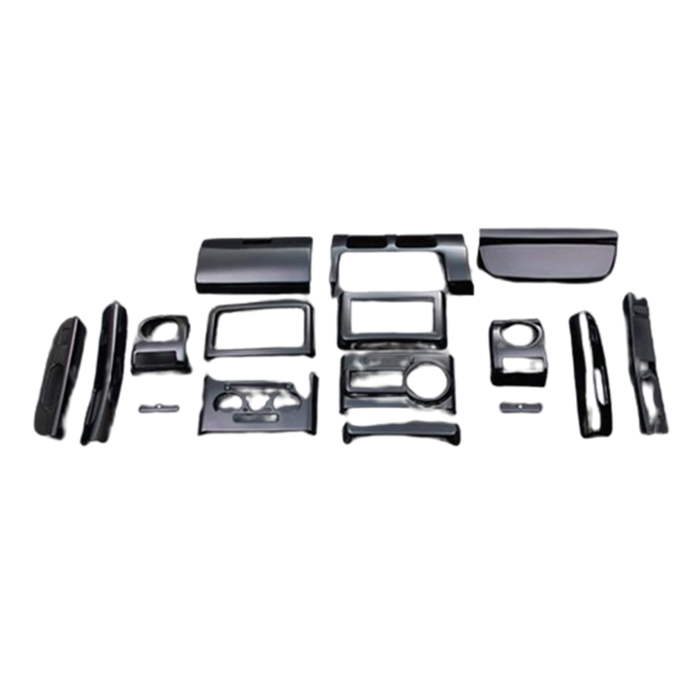 (ピアノブラック) 16ピース 3D立体インテリアパネル コンテ / コンテカスタム L575/585系 FEGGARI PLT494-001