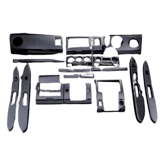 (黒木目) 22ピース 3D立体インテリアパネル ワゴンR/ワゴンRスティングレー MH21/22系 FEGGARI LNMH21BK22PCS-001