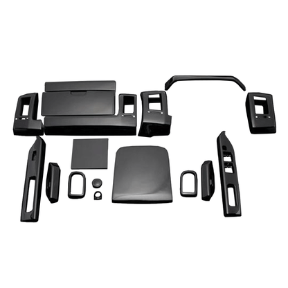 (ピアノブラック) 17ピース 3D立体インテリアパネル デリカD:5 CV#W系 FEGGARI PLT513-002