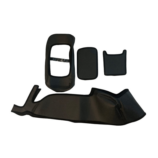 (ブラック) コンソールBOXレザーカバー ハイエース / レジアスエース 200系 3型 前期 標準車S-GL用 FEGGARI CLCN-B-003