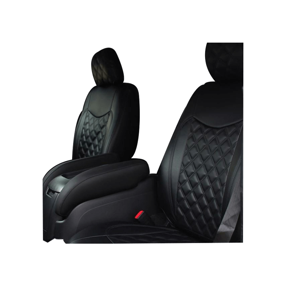 (ブラック) シートカバー ダイヤキルト ハイエース / レジアスエース 200系 4型 DX用 FEGGARI HSC05-005