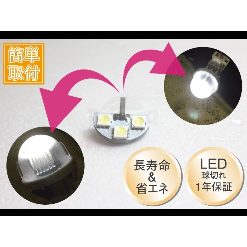 LEDライセンスランプ MRワゴン MF22S (H18/1〜H23/1) DYPオリジナル ナンバー灯