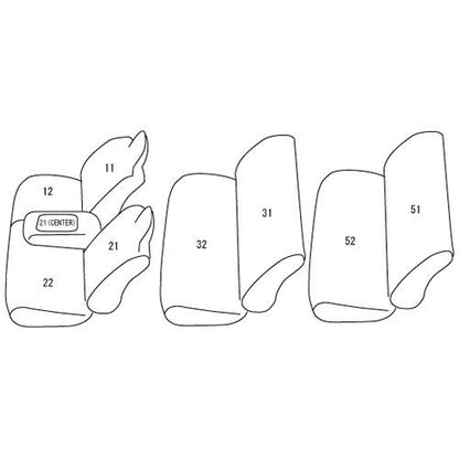 3列シート DX / DX-GL ハイエース 200 系 (H16/8-H24/4) シートカバー クラッツィオ Clazzio Jr ブラック