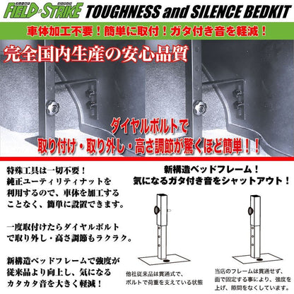 【硬質マットタイプ/重歩行用ダークウッド/5ドア】Field Strike ベッドキット NV350 キャラバン DX ヒーターなし専用(H24/6-)