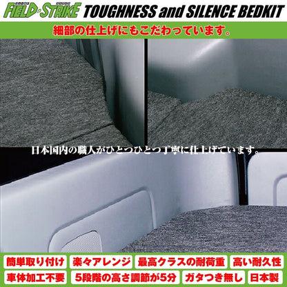 【硬質マットタイプ/重歩行用ダークウッド/5ドア】Field Strike ベッドキット NV350 キャラバン DX ヒーターなし専用(H24/6-)