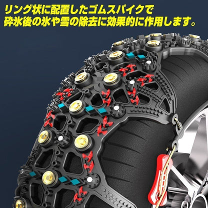 タイヤチェーン 非金属 スノーチェーン 175/70R14 185/55R15他 ワイヤー式インナーロック fieldstrike フィールドストライク