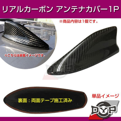 【職人の成せる技！本物カーボン】カーボンアンテナカバー1P アクア (AQUA) (H23/12-) シャークアンテナタイプ