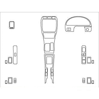 【茶木目】ARDIMENTO アルディメントインテリアパネル18P ハイラックスサーフ185系前期(H7/12〜H9/8)