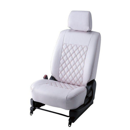 【ホワイト】Bellezza ベレッツァワイルドステッチシートカバー ノート E12(H24/9〜Ｈ25/12)前期